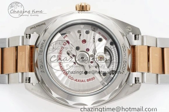 0127 Aqua Terra 150M SS RG JQK 1:1 Best Edition White Dial on SS RG Bracelet A OnTrend 7828